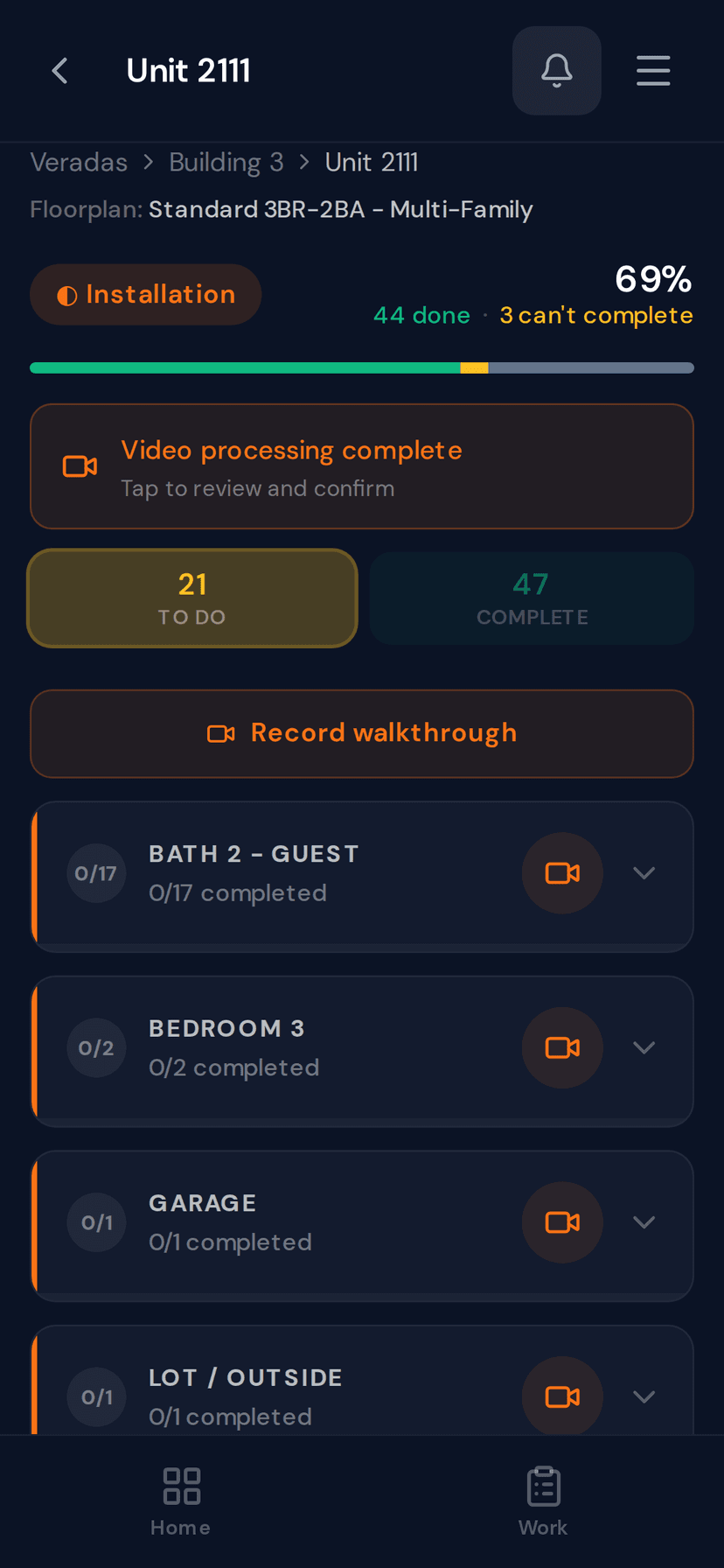 ProPunch on mobile — simple interface designed for the field